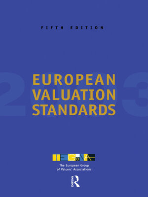 cover image of European Valuation Standards 2003